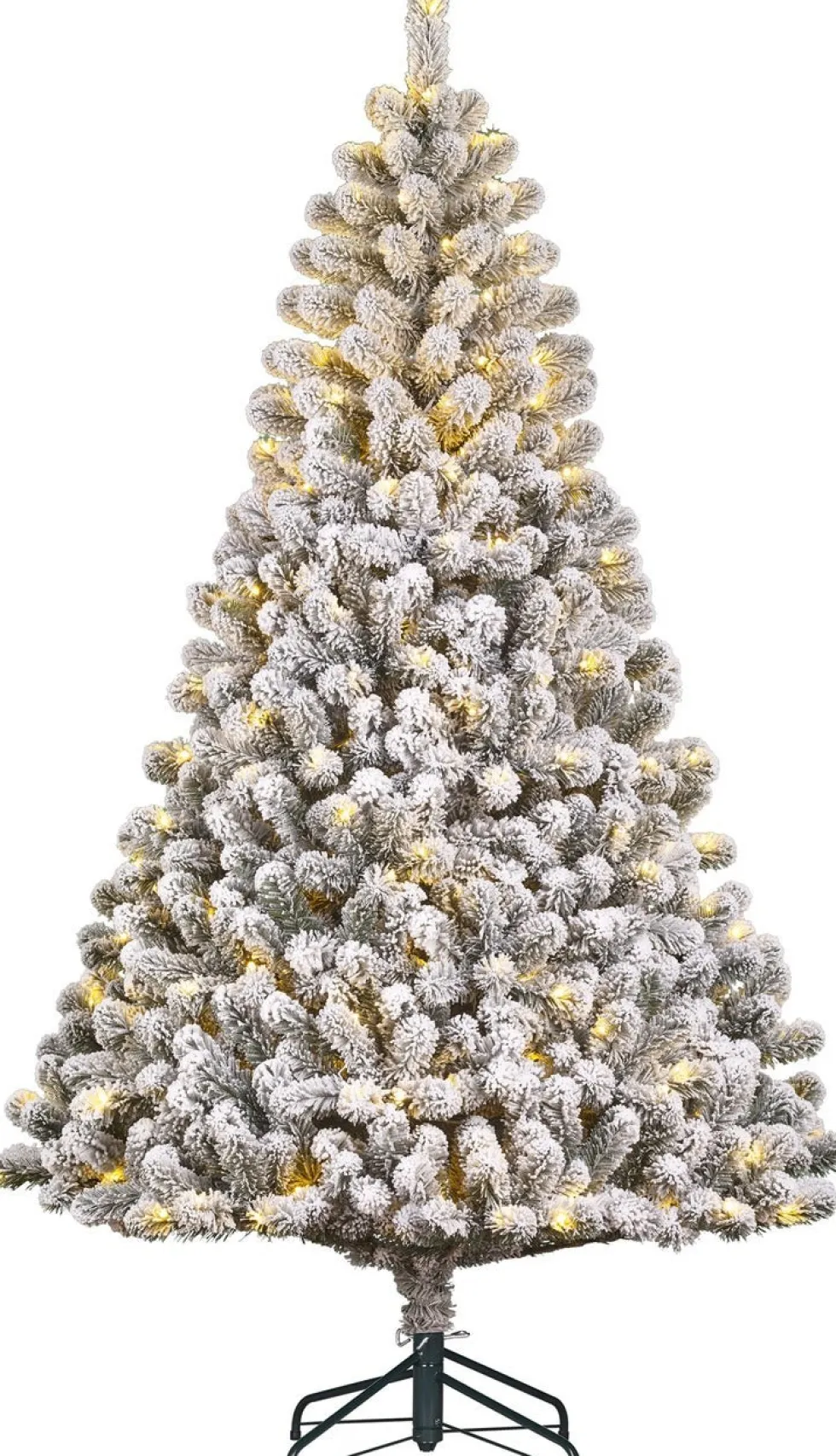 Black Box kunstkerstboom Charlton besneeuwd met 400 lampjes warm wit D 135 H 230 cm
