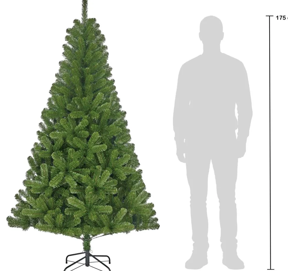 Black Box kunstkerstboom Charlton hangend met 230 lampjes warm wit D 127 H 185 cm