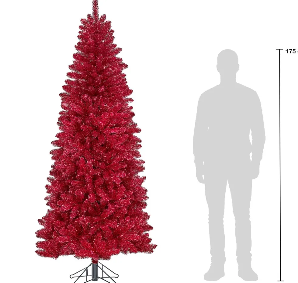 Black Box kunstkerstboom Colchester rood D 94 H 215 cm