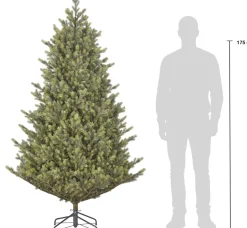 Black Box kunstkerstboom Delmar met 410 lampjes warm wit D 140 H 215 cm