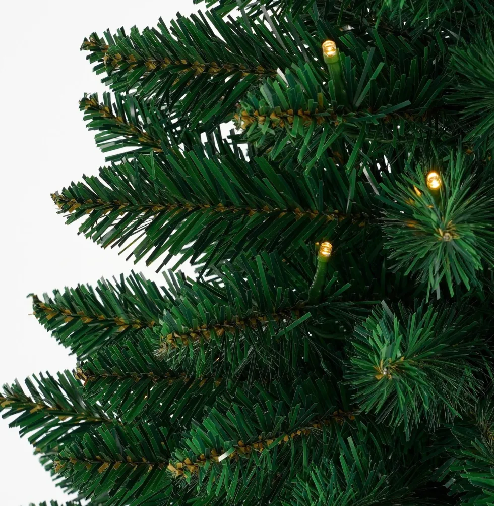 Black Box kunstkerstboom Gerlos op jute voet met 40 lampjes warm wit D 41 H 90 cm