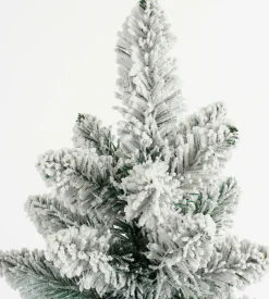 Black Box kunstkerstboom Gerlos besneeuwd op jute voet D 41 H 90 cm