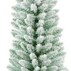 Black Box kunstkerstboom Gerlos besneeuwd op jute voet D 57 H 150 cm
