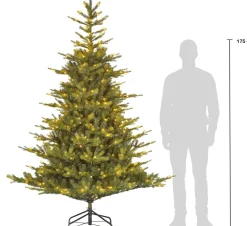 Black Box kunstkerstboom Grand Fir met 550 lampjes warm wit D 152 H 215 cm