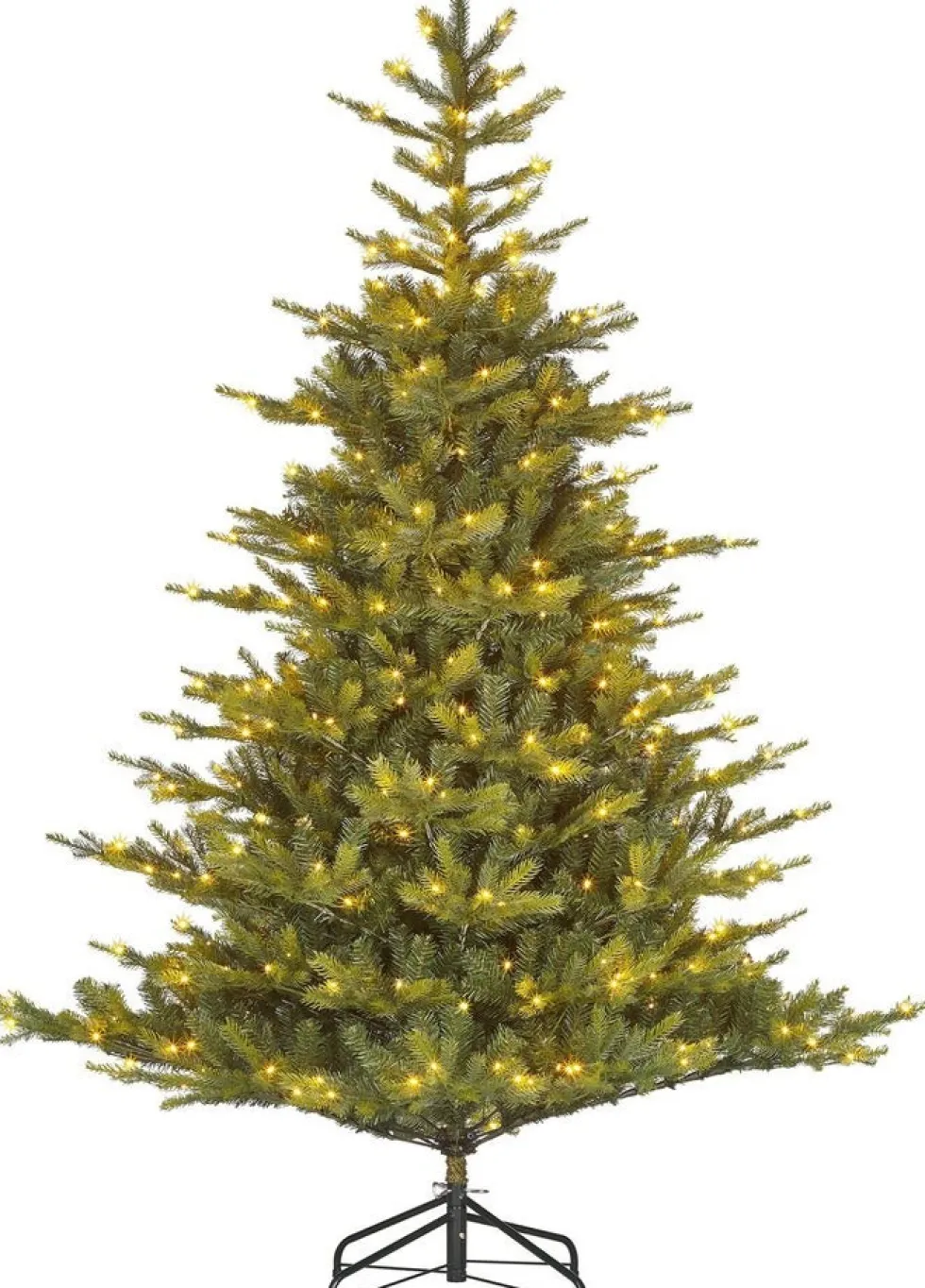 Black Box kunstkerstboom Grand Fir met 300 lampjes warm wit D 112 H 155 cm