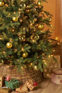 Black Box kunstkerstboom Grand Fir met 400 lampjes warm wit D 132 H 185 cm