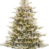 Black Box kunstkerstboom Grand Fir besneeuwd met 800 lampjes warm wit D 172 H 270 cm