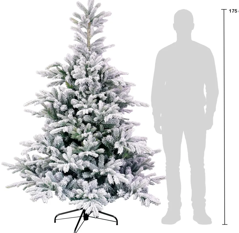 Black Box kunstkerstboom Grand Fir besneeuwd D 132 H 185 cm