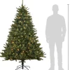 Black Box kunstkerstboom Jade met 230 lampjes warm wit D 130 H 185 cm