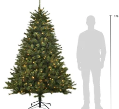 Black Box kunstkerstboom Jade met 280 lampjes warm wit D 145 H 215 cm