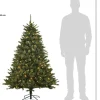 Black Box kunstkerstboom Jade met 180 lampjes warm wit D 114 H 155 cm