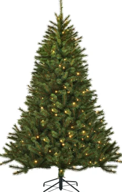 Black Box kunstkerstboom Jade slim met 80 lampjes warm wit D 76 H 120 cm