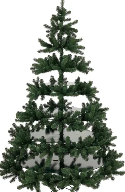 Black Box kunstkerstboom met plateaus D 160 H 230 cm