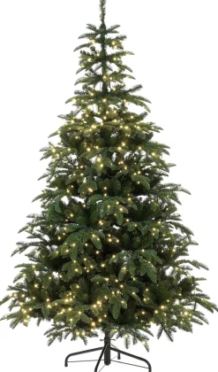 Black Box kunstkerstboom Nordmann met 800 lampjes warm wit D 129 H 215 cm