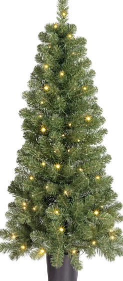 Black Box kunstkerstboom Norton met 60 lampjes warm wit D 60 H 120 cm