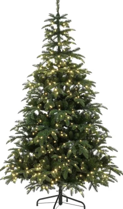 Black Box kunstkerstboom Nordmann met 600 lampjes warm wit D 114 H 185 cm