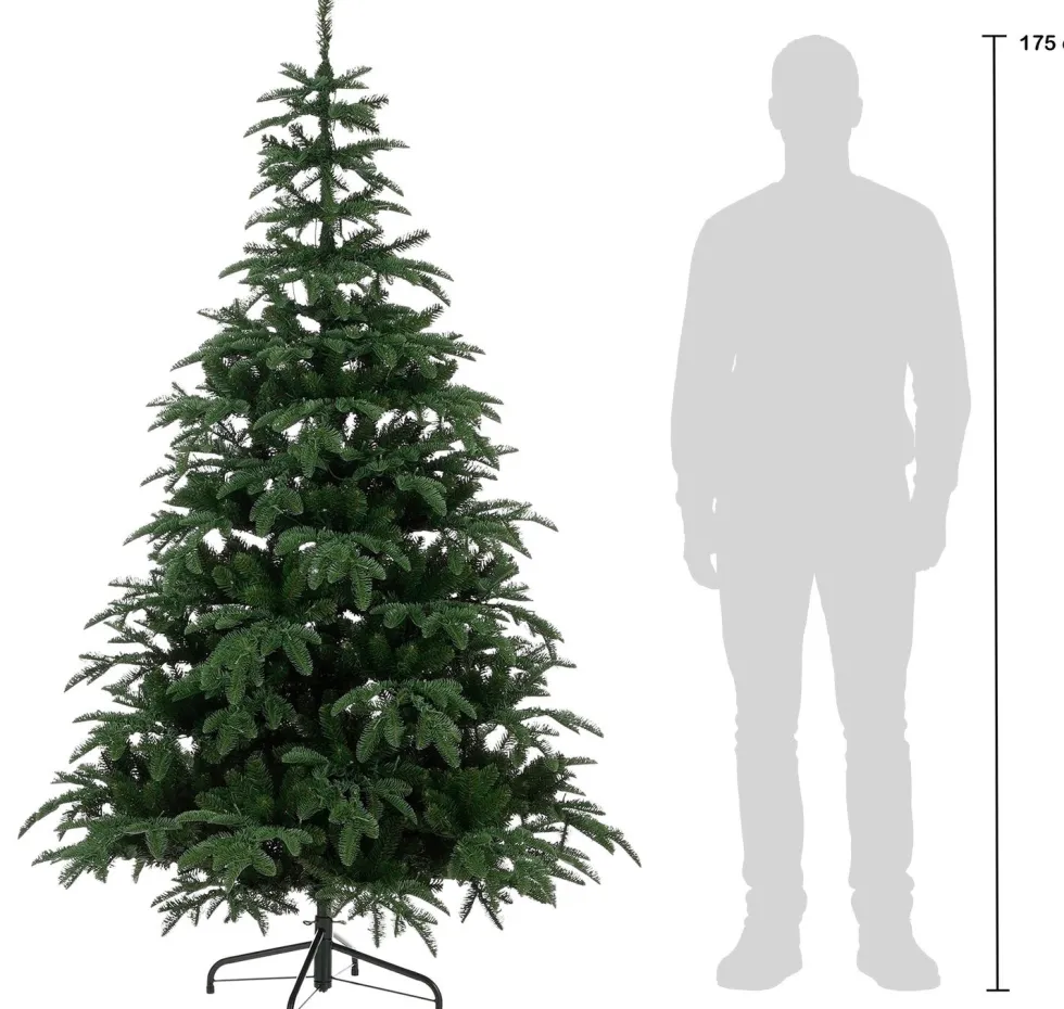 Black Box kunstkerstboom Nordmann met 600 lampjes warm wit D 114 H 185 cm