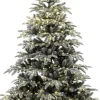 Black Box kunstkerstboom Nordmann besneeuwd met 1000 lampjes warm wit D 140 H 240 cm