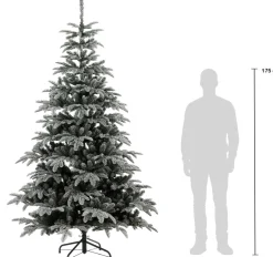 Black Box kunstkerstboom Nordmann besneeuwd D 140 H 240 cm