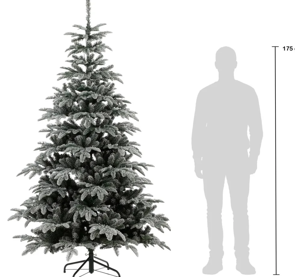 Black Box kunstkerstboom Nordmann besneeuwd D 129 H 215 cm
