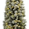 Black Box kunstkerstboom Pencil Deluxe besneeuwd met 350 lampjes warm wit D 71 H 215 cm