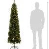 Black Box kunstkerstboom Pencil Deluxe met 250 lampjes warm wit D 56 H 185 cm