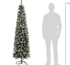 Black Box kunstkerstboom Pencil Deluxe besneeuwd D 56 H 185 cm