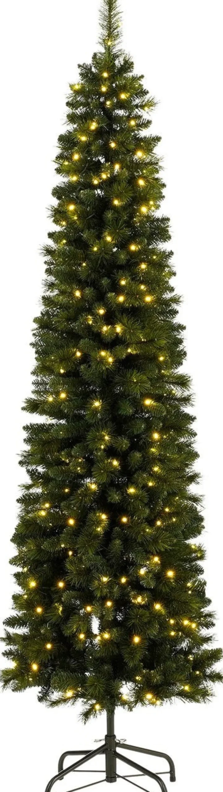 Black Box kunstkerstboom Pencil Deluxe met 400 lampjes warm wit D 76 H 240 cm