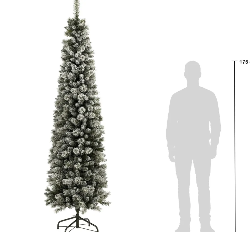 Black Box kunstkerstboom Pencil Deluxe besneeuwd D 76 H 240 cm