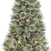 Black Box kunstkerstboom Vandans besneeuwd met 70 lampjes warm wit D 60 H 120 cm
