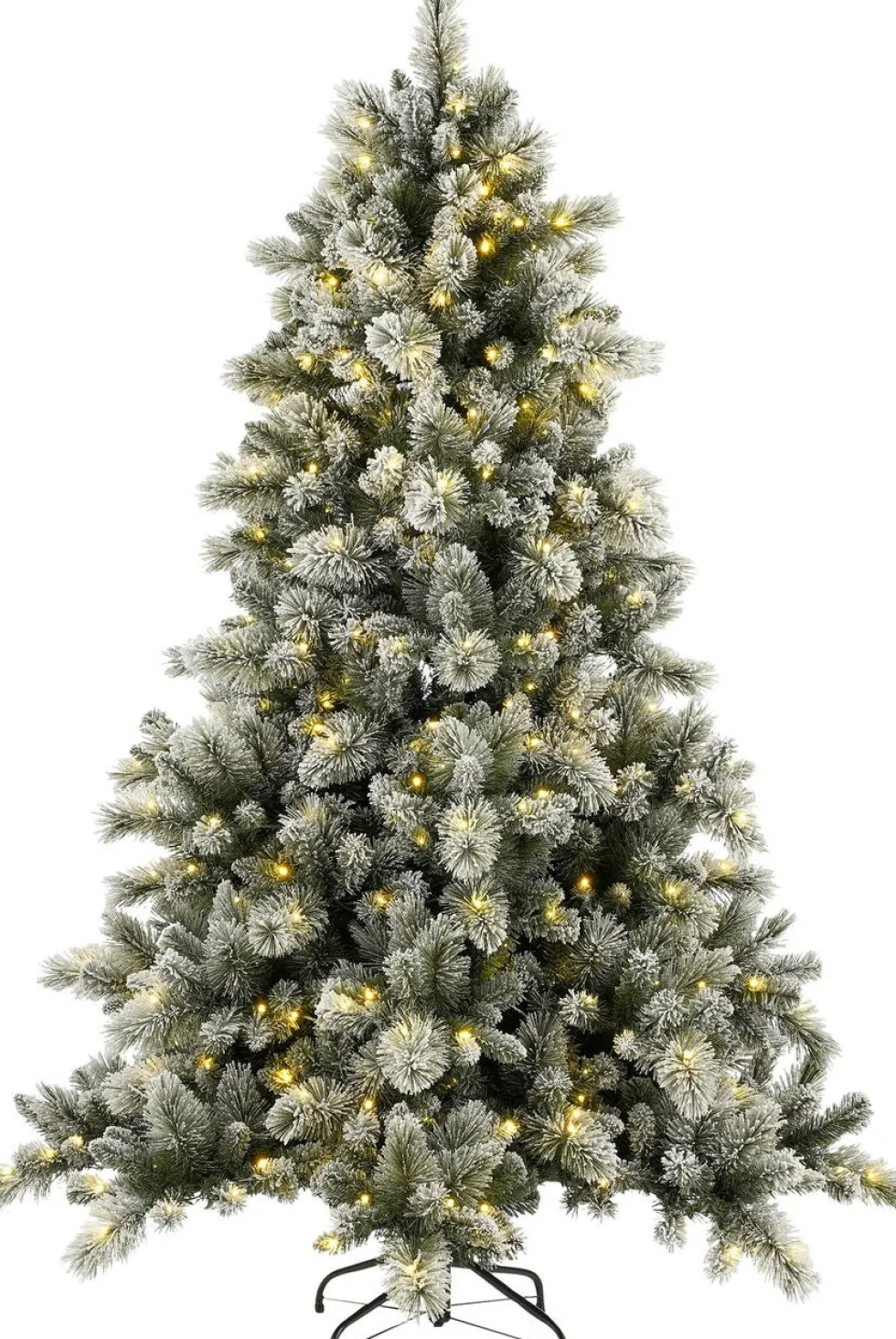 Black Box kunstkerstboom Vancouver besneeuwd met 550 lampjes warm wit D 155 H 240 cm