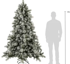 Black Box kunstkerstboom Vancouver besneeuwd met 450 lampjes warm wit D 145 H 215 cm