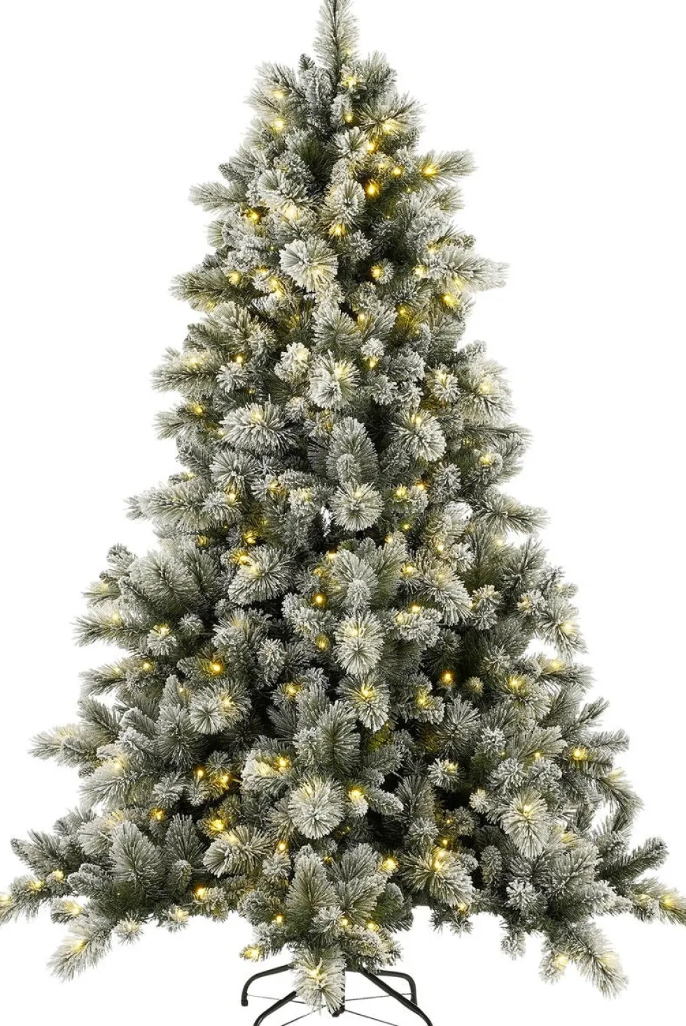 Black Box kunstkerstboom Vancouver besneeuwd met 450 lampjes warm wit D 145 H 215 cm