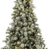 Black Box kunstkerstboom Vancouver besneeuwd met 350 lampjes warm wit D 124 H 185 cm