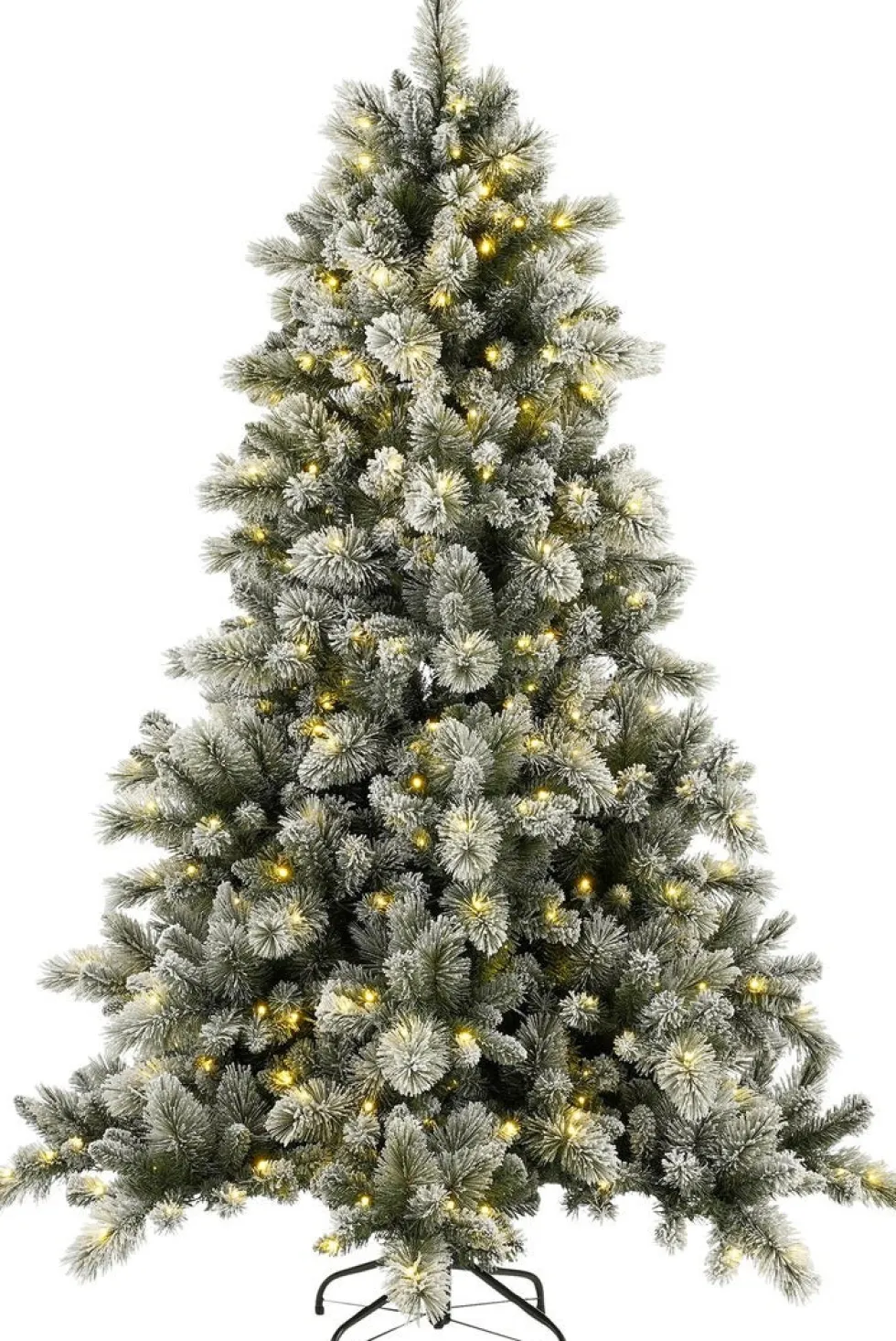 Black Box kunstkerstboom Vancouver besneeuwd met 350 lampjes warm wit D 124 H 185 cm