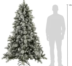 Black Box kunstkerstboom Vancouver besneeuwd met 350 lampjes warm wit D 124 H 185 cm