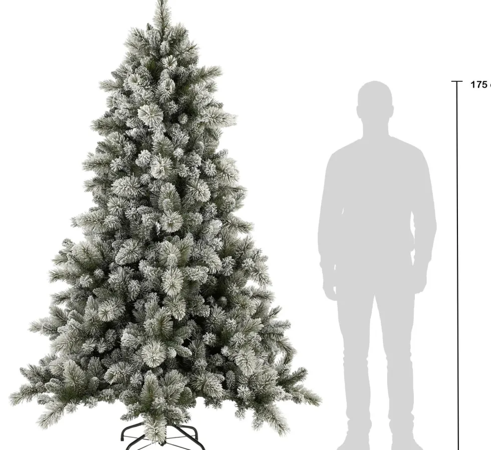 Black Box kunstkerstboom Vancouver besneeuwd D 145 H 215 cm