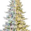 Black Box kunstkerstboom Yunnan besneeuwd met 2300 lampjes warm wit / extra warm D 147 H 230 cm