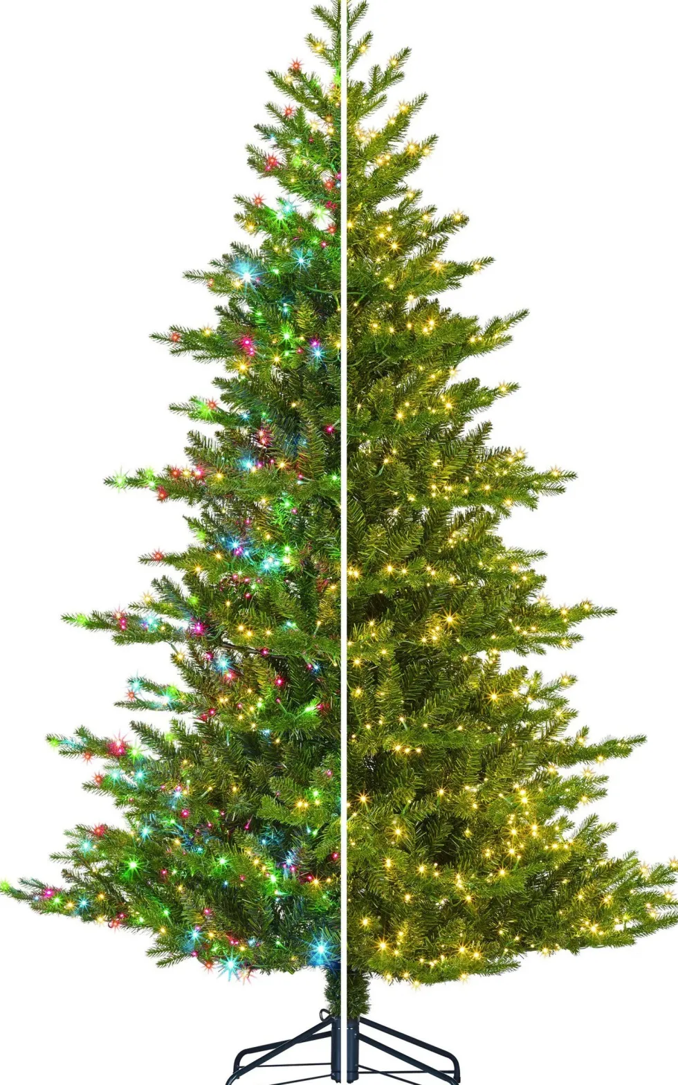 Black Box kunstkerstboom Yunnan met 1910 lampjes warm wit / extra warm D 137 H 215 cm