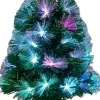 Black Box mini kunstkerstboom Fo met verlichting gekleurd D 25 H 45 cm