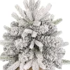 Black Box mini kunstkerstboom Grimshaw besneeuwd op jute voet D 40 H 45 cm