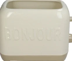 Bloempot Bäcker crème 22,6 x 13 x 17 cm
