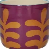 Bloempot Cortez paars / oranje D 10,5 H 9,8 cm