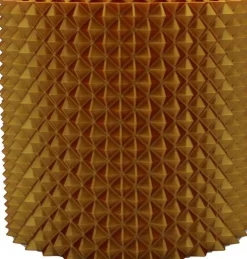 Bloempot 3D Nairobi goud / koper D 17 H 15 cm