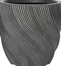Bloempot Jade antraciet D 32 H 32 cm
