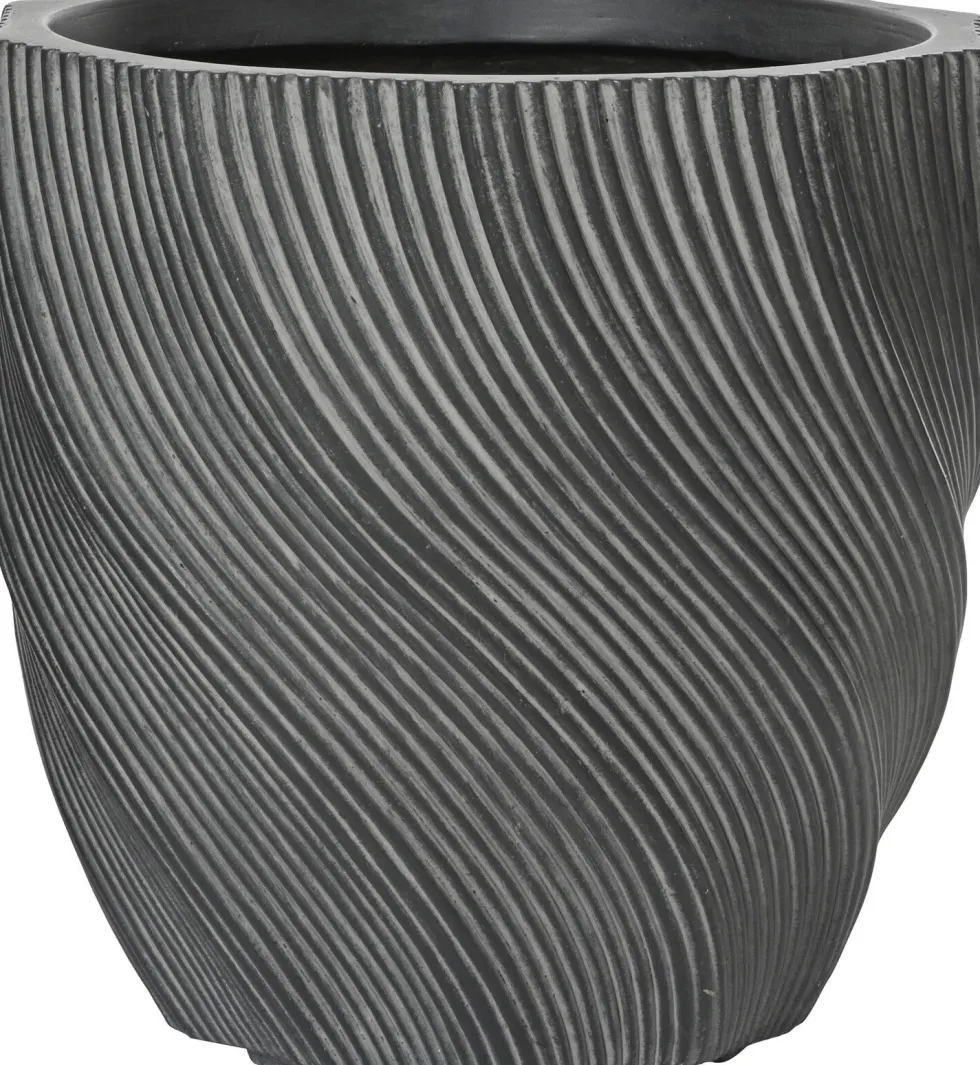 Bloempot Jade antraciet D 32 H 32 cm
