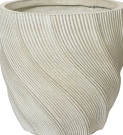 Bloempot Jade beige D 38 H 38 cm