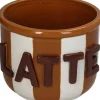 Bloempot Latte bruin 14,2 x 14,2 x 11,5 cm