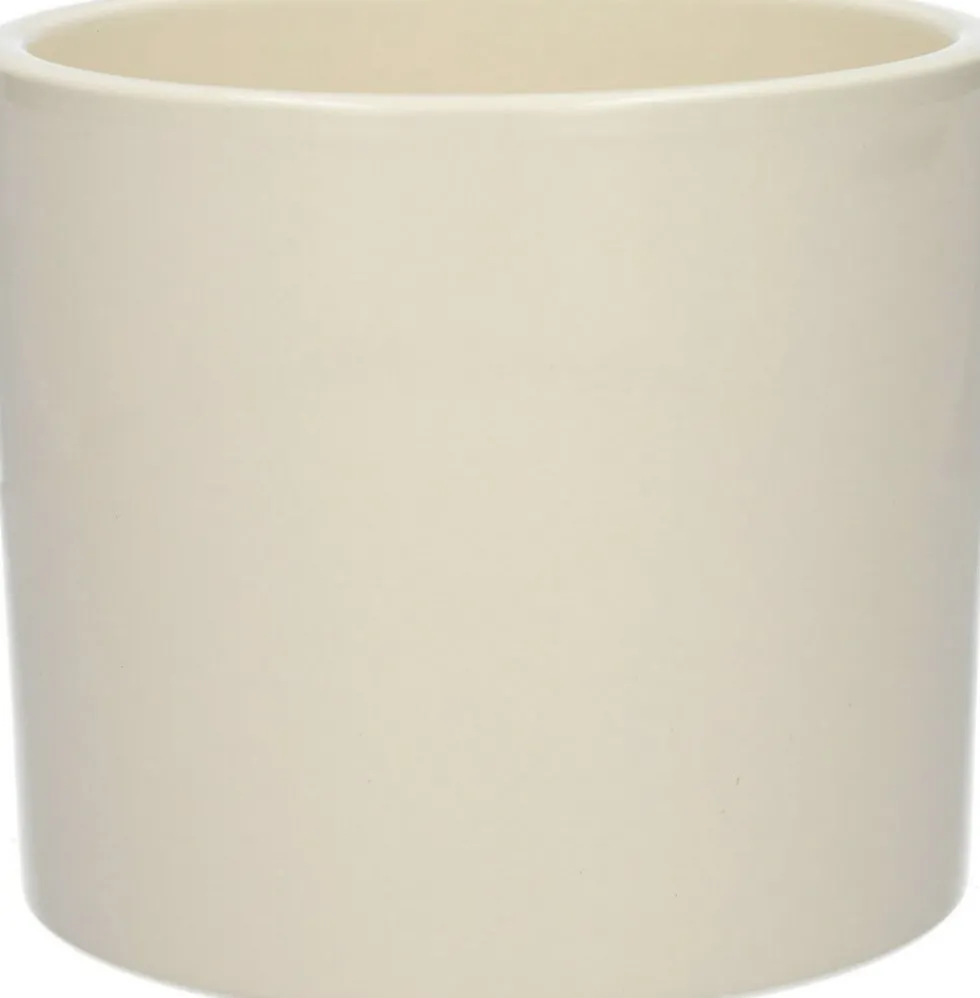 Bloempot Maceo crème D 13,5 H 12,3 cm