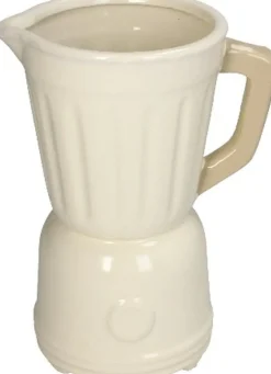 Bloempot Mixer crème 19 x 13,8 x 26 cm